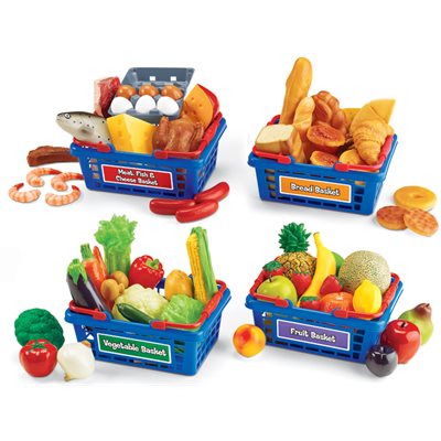 Let's Go Shopping Food Baskets - Complete Set