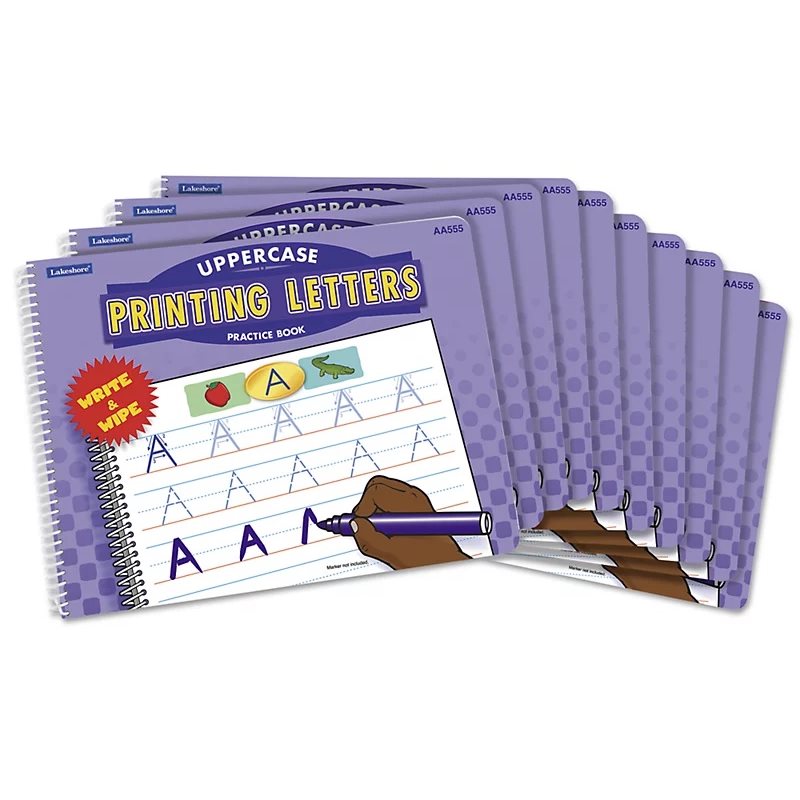 Lakeshore Printing Letters Practice Book - Uppercase