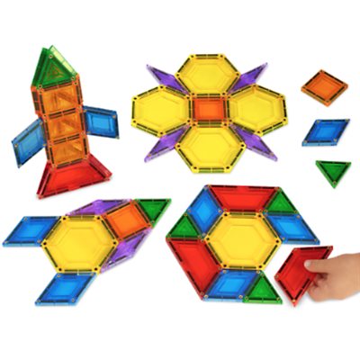 builders magnetic block pattern zoom move press