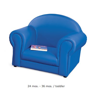 blue comfy chair