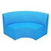 Flex-Space Lounge & Learn Curved Couch-Blue