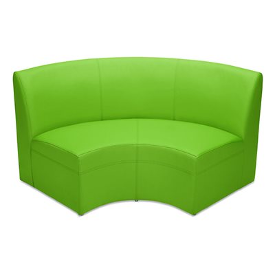 Flex-Space Lounge & Learn Curved Couch-Green