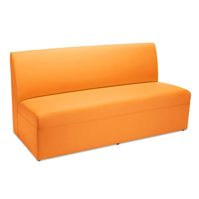 Flex-Space Lounge & Learn Couch for 3-Orange