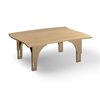 Natural Pod™ Reach - Table - Côtés incurvés - Patte réglable en Érable Fusion - 48'' L x 36'' P - Grandes pattes