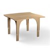 Natural Pod™ Reach - Table - Côtés incurvés - Patte réglable en Érable Fusion - 48'' L x 48'' P - Grandes pattes