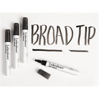 Marqueurs Write & Wipe Broad Tip-Set de 4 Noir